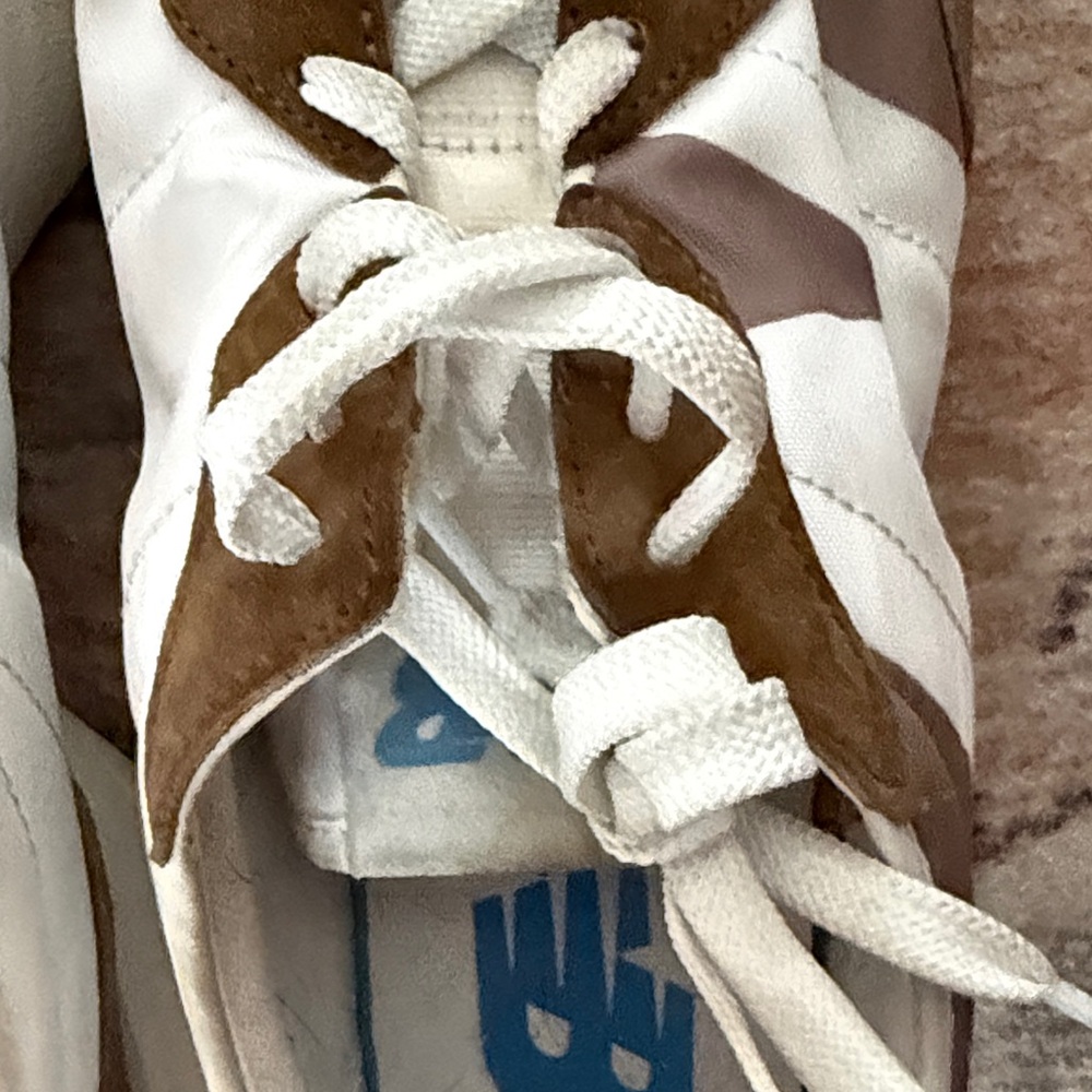 New Balance Brown White Retro Runner Sneakers - Picture 7 of 10